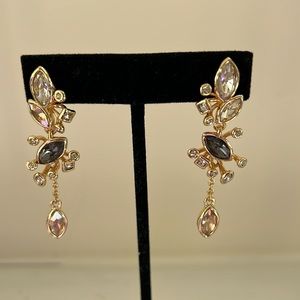 Alexis Bittar Gold and Black Drop Earrings